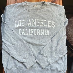RARE Brandy Melville Waffle Texture Los Angeles Sweatshirt